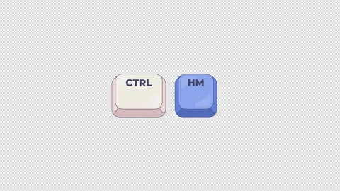 Ctrl Home keyboard shortcut keys animation Stockbeeldmateriaal 332273743