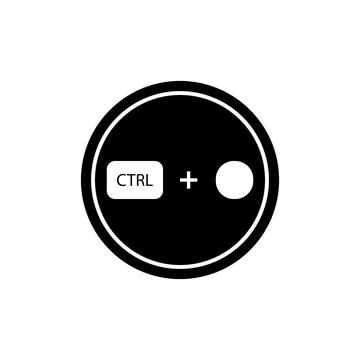 Ctrl key icon vector Illustrazione stock