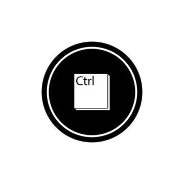 Ctrl key icon vector Illustrazione stock