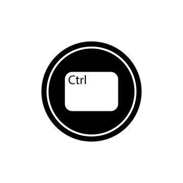 Ctrl key icon vector Illustrazione stock
