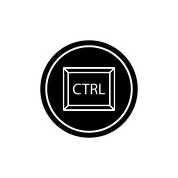 Ctrl key icon vector Illustrazione stock