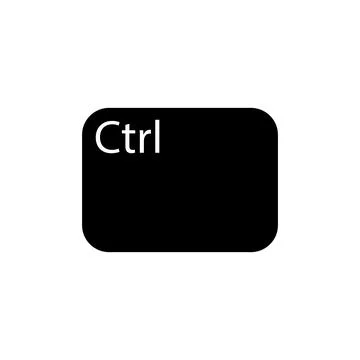 Ctrl key icon vector Illustrazione stock