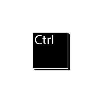 Ctrl key icon vector Illustrazione stock
