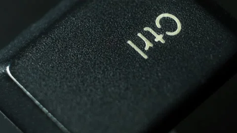 The ctrl key rotates in macro Stock Footage 117378246