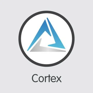 CTXC - Cortex. The Logo of Crypto Currency or Market Emblem. Stock Illustration