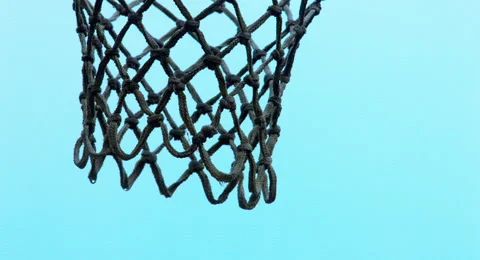 CU Basketball Net Makes Shot 4K Vídeos de archivo 40494362