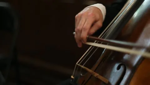 CU cello playing man in suit Vídeos de archivo 11139878