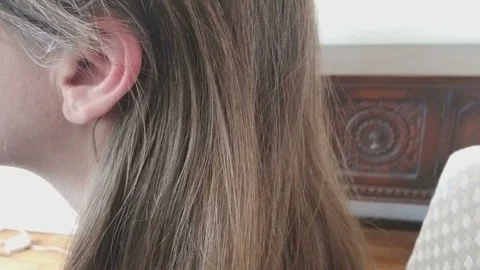 CU of Cellphone Held to Ear Head Nodding Then Cellular Lowered Stock Footage 87029195