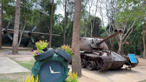Cu Chi, Viet Nam Cu Chi 06.06.2024 tunnels were the Viet Cong's base of Stock Footage 276907836