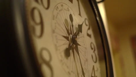 CU Close up of clock face Video stock 143488675