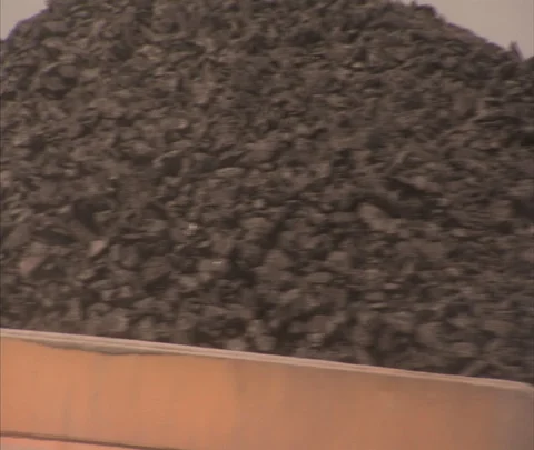 CU of coal in back of dump truck at Century Mine Stock Footage 86695998
