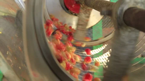 CU coffee beans spinning in spinning machine Stock Footage 5800471
