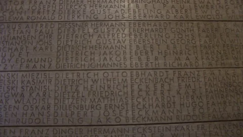CU Comrade and Student Plaque at Langemark War Cemetery in Belgium Stock-Footage 98033313