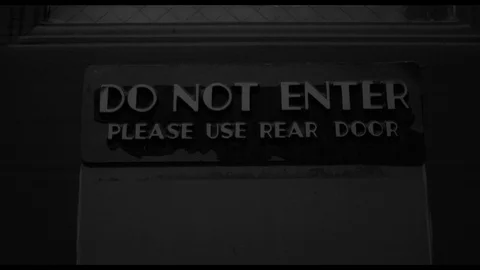 CU of Do Not Enter Sign Stock Footage 90236995