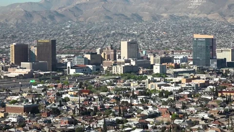 CU of Downtown El Paso, TX Stock Footage 249646587