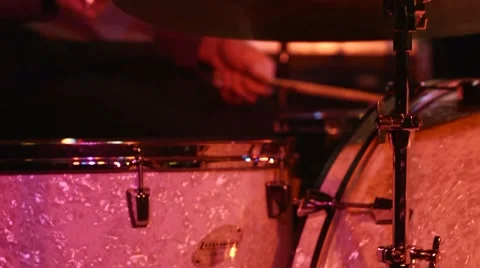 CU Drums Play-pond 5 Video stock 8667682