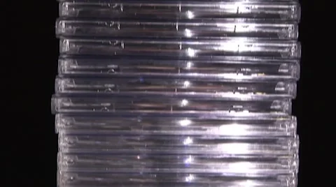 Cu dvd- cd box tilt up Stock Footage 1105097