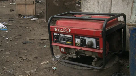 CU Electricity generator Video stock 38479528