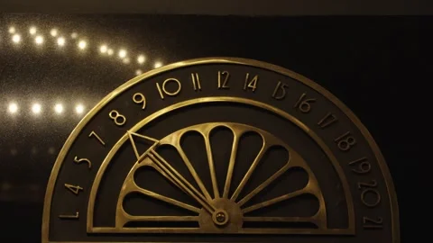 CU Elevator floor indicator going from lobby to fourteenth floor. Stock Footage 293677750