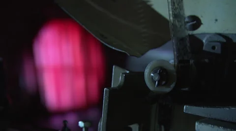 CU Film projector Video stock 52974487