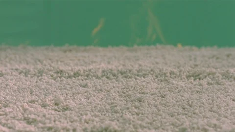 CU Green Screen of Carpet Catching Fire HD Video Video stock 91584651