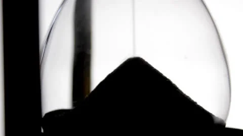 CU Hourglass Silhouette Stock Footage 23015859