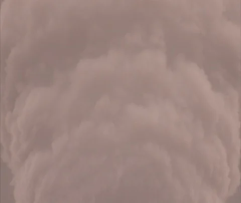 CU huge plume of smoke from cooling tower, zoom out Stock-Footage 86693670