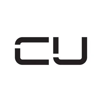 Cu initial letter vector logo icon Stock-Illustration