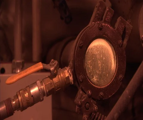 CU machinery inside coal power plant Stock Footage 86693828