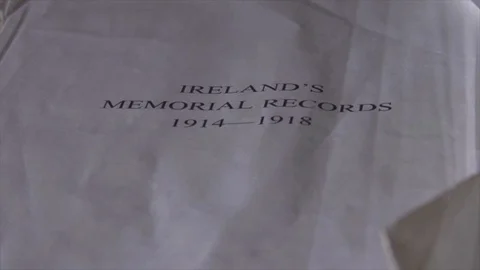 CU Memorial Records 1914-1918 at Messines Peace Park Stock Footage 112338963