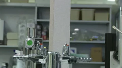 CU Microscope Man Stock Footage 22775676