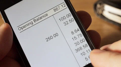 CU mobile online banking Stock Footage 32479061