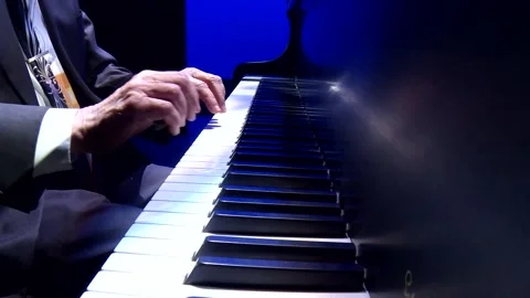 CU of Playing Piano 2 Stock Footage 147687568