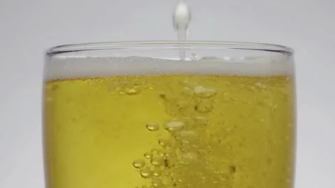 CU SLO MO Beer being poured into beer glass New York City, New York, USA Be.. Stock Footage 265837773