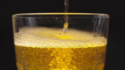 CU SLO MO Beer being poured into beer glass New York City, New York, USA Be.. Stock Footage 265837849