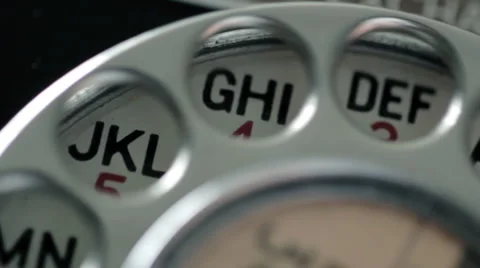 CU telephone dial Stock Footage 5163419