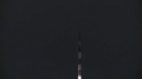 CU tilt down Oriental Pearl TV Tower Stock Footage 37890940