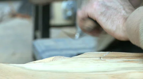 CU of Totem Pole Carving Stock Footage 341976