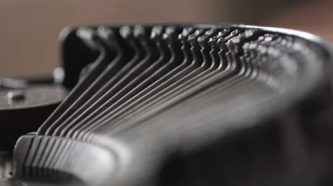 CU Typewriter Stock Footage 5163705