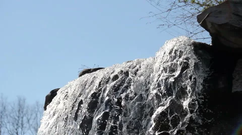 CU on Waterfall (1) Stock Footage 1807284