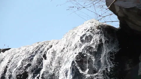 CU on Waterfall (2) Stock Footage 1808378