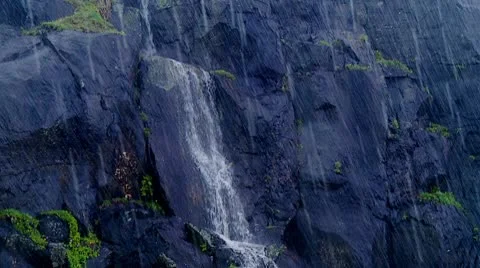 CU Waterfall Stockbeeldmateriaal 10593860