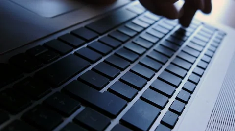 CU wide angle computer keyboard, 4k, UHD Stock Footage 51729193