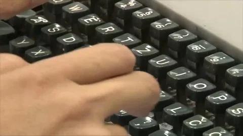 CU Woman's Hands Typing on a Keyboard HD Video Stock Footage 90956580