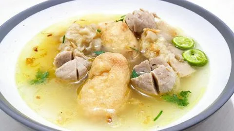 Cuanki Meatballs Stock Photos