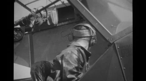 Cub Pilot 19 Stock Footage