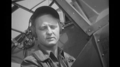 Cub Pilot20 Stock Footage