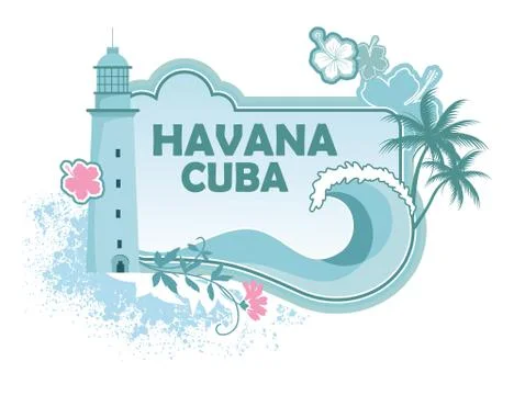 Cuba background Illustrazione stock