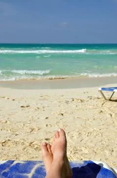 Cuba beach Stock Photos