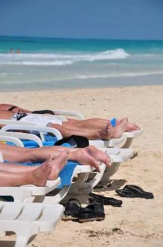 Cuba beach Stock Photos